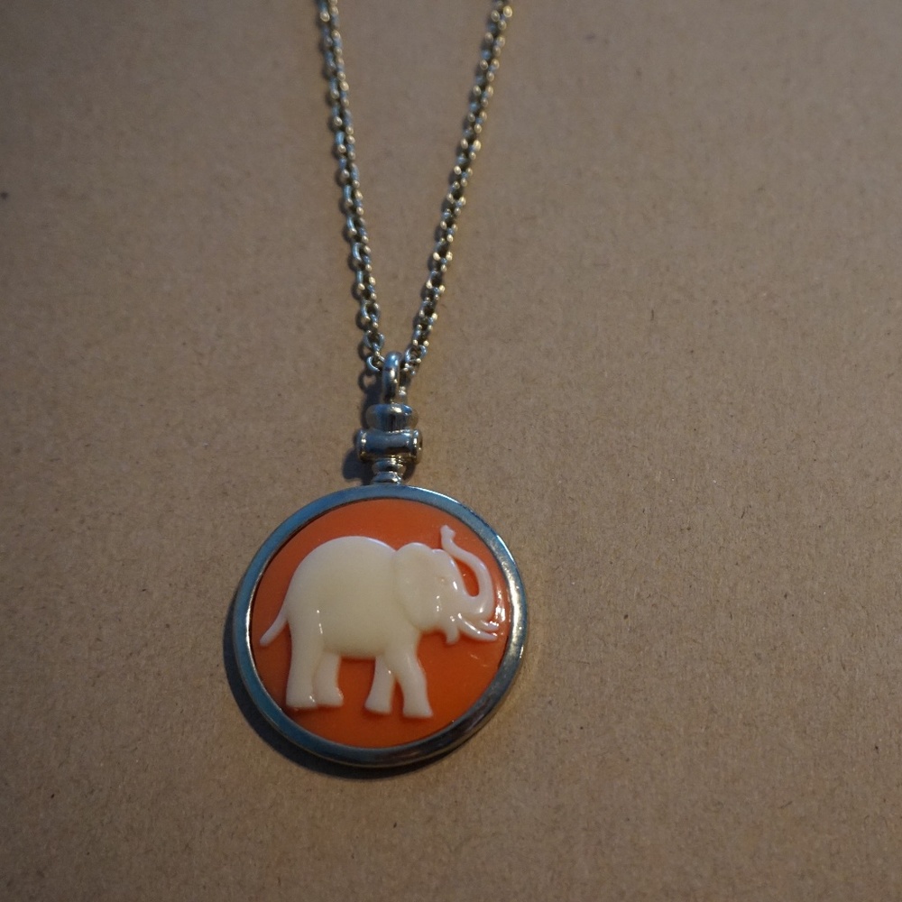 Boho elephant necklace